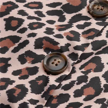 Vasaros Moterų Seksuali Suknelė Atvira Leopard Sudurti Spausdinti V-Kaklo, Rankovių Diržas Mygtuką Atsitiktinis Mini Suknelė Moterims Sundress