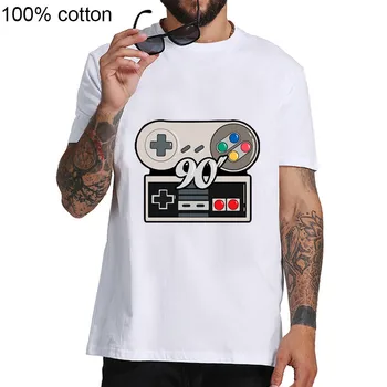 Vasarą Vyrai geek T-Shirt žaisti nerd retro 80 90 ps4 T Shirt Grafikos Medvilnės Marškinėliai Vyrams trumpomis Rankovėmis Klasikinis Cute Mados Tshirts