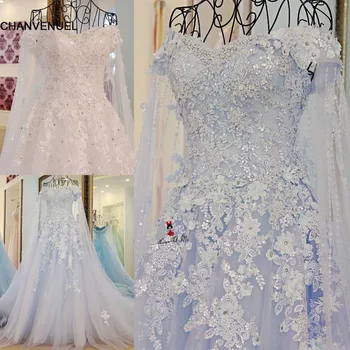 Vestido de Casamento White Blue Vintage Vestuvių Suknelė Su Žaliuoju Sparky Nėrinių Vestuvinių Suknelių Plius Dydis Nuotakos Suknelės 2018 Princesė