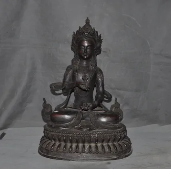 Vestuvių dekoravimas Senojo Tibeto budizmo bronzos Vajrasattva kwan-yin Bodhisatvos deivė budos statula