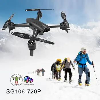 VODOOL SG106 RC Drone WiFi FPV Optinio Srauto 4K 1080P 720P HD Dual Camera RC Quadcopter Realaus Laiko Oro Vaizdo Orlaivių Žaislai Vaikams