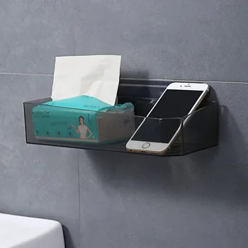 Vonios kambarys Punch-nemokamai lentyna, plastikinės tualetas siurbtukas tuštybės sienos kabo vonios kambarys, saugojimo nutekėjimo stovo krepšelį jokių pėdsakų lipdukai