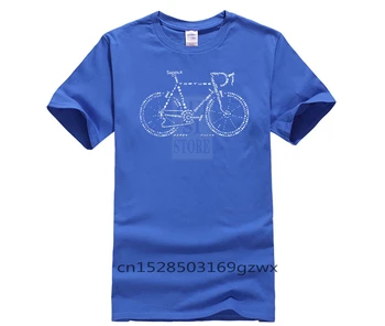 Vyrai Spausdinimo trumpomis Rankovėmis Marškinėlius tendencija dviračių Vyrai Moterų Cool Retro Asmeninį Tee Sporto vyro marškinėliai