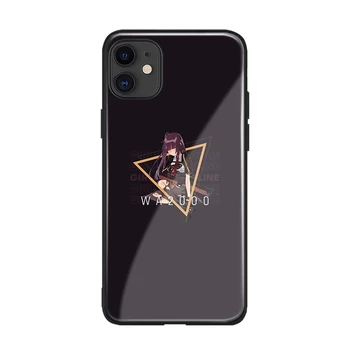 WA2000 Merginos Frontline anime minkšto silikono stiklo Telefonas padengti shell 
