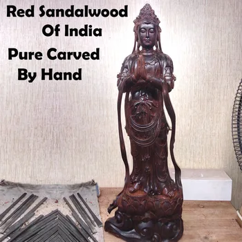 Woodcraft Buda Lobular Raudonojo Sandalmedžio indijos Statula visą rankų darbo Paveikslas Raižybos savo dizaino sveiki!