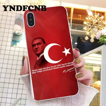 YNDFCNB turkijos vėliava Telefono dėklas mielas apima, 