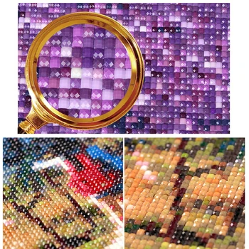 Zhui Star kvadratiniu Diamond gręžimo, dažymo kryželiu sraigė Nuskaitymo sea Diamond siuvinėjimo Mozaikos apdailos HY