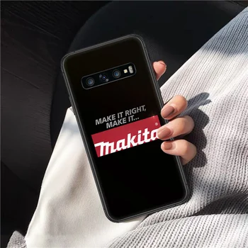 Įrankių rinkinys Makita Telefono dėklas, skirtas Samsung Galaxy Note, S 6 7 8 9 10 E 20 Ultra Krašto Plius juoda atsparumas Vandeniui Gana Ląstelių Tendencija Ministras