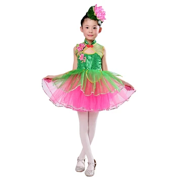 šiuolaikinės vaikų šokių kostiumai mergaitėms salsa šokių suknelė mergina etape drabužių dancewear mergaičių vaikai etape dėvėti