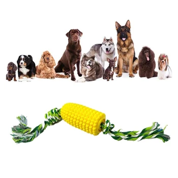 Šunų dantų šepetėlį Kramtyti Žaislas Kukurūzų netoksiškas Gamtos Patvarus, Universalus Mažas Vidutinis Didelis Šunys, Šuniukas