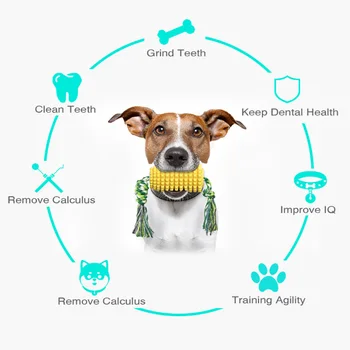 Šunų dantų šepetėlį Kramtyti Žaislą iš Kukurūzų Formos,Naminių gyvūnų-šunų Dantų Valymo Dantų Priežiūra,Šunų-Interactive Molinis Dantis už naminių Gyvūnėlių Šuniuką, Žaislai