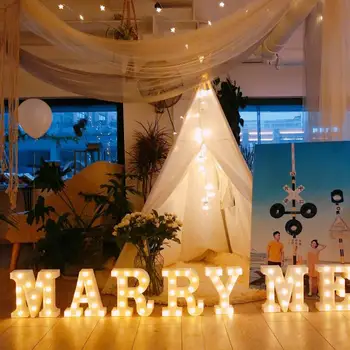 Žmona Mane Ženklas LED Nakties Šviesos Valentino Dovana Pasiūlyti Vestuvės Vestuvinis Pasirašyti su Gimtadieniu L Love U Pasirašyti Vestuvių Dekoravimas